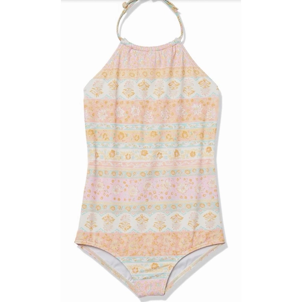 Billabong One Piece Swimsuit 14 Multicolor Floral Boho Summer Beachwear